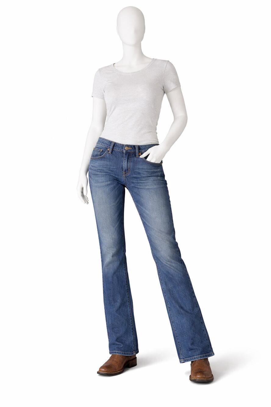 Wrangler Retro Relaxed Boot Jeans Womens Size 12 26x28 Medium Wash Western Denim